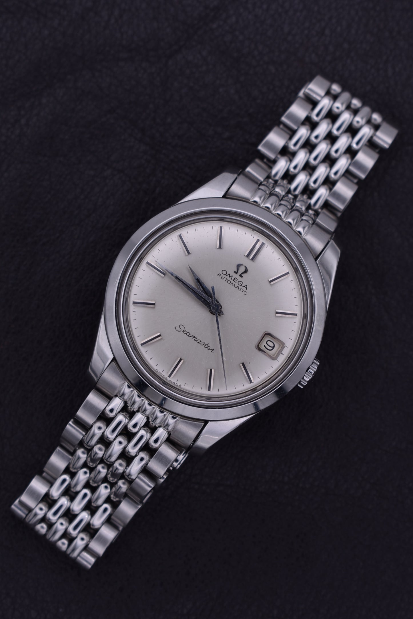 Omega Seamaster with Beads of Rice (BOR) bracelet, 1968 (ref. 166.010)