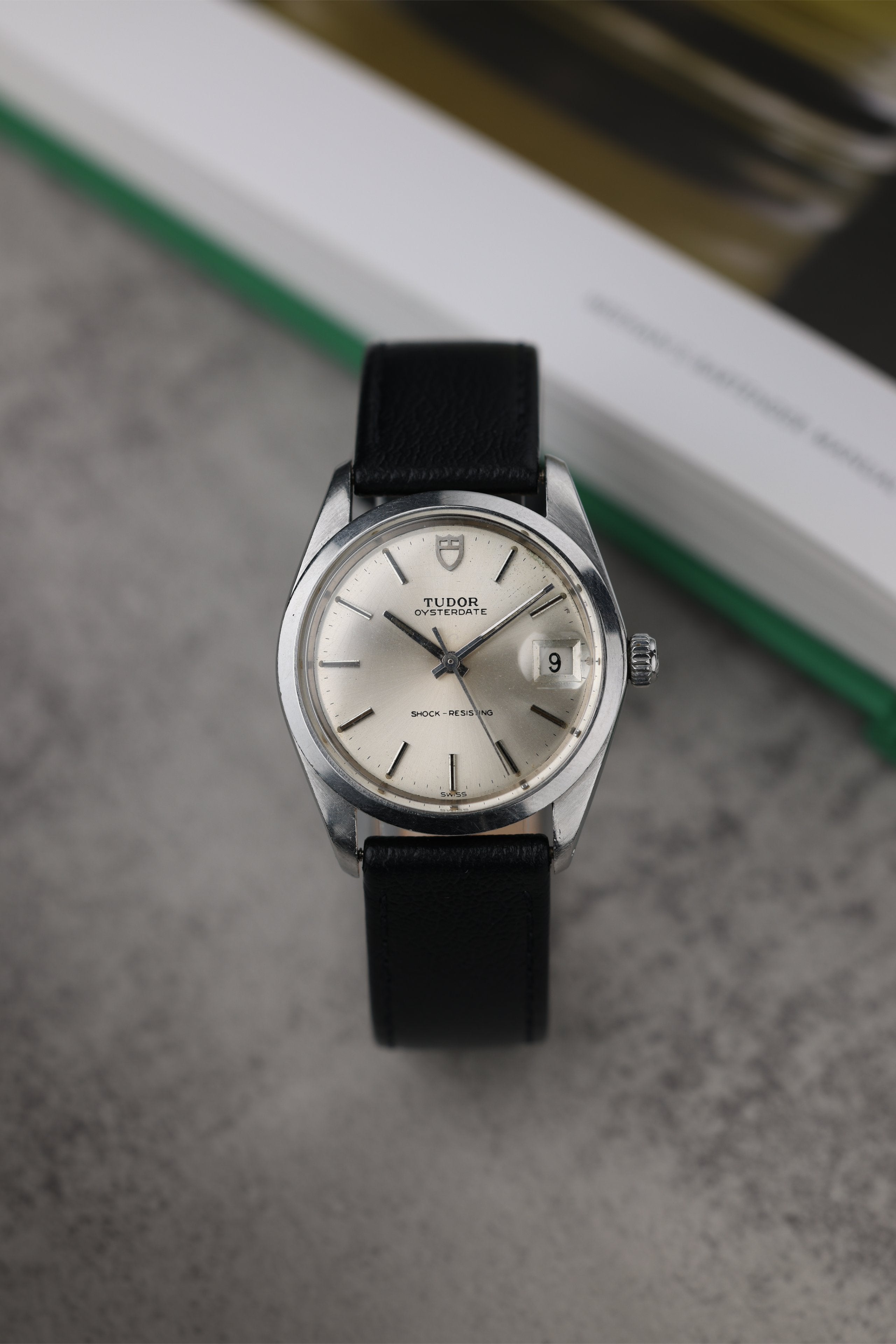 Tudor Oysterdate Silver Shield Dial with Rolex Caseback, 1979 (Ref. 79920)
