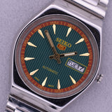 Vintage Seiko 5 'Watermelon' Day Date Watch, 1980s (Ref. 6309)