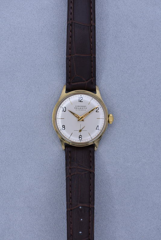 Vintage Junghans Automatic 'Trilastic' Gold-plated 16-Jewell Watch, 1960's