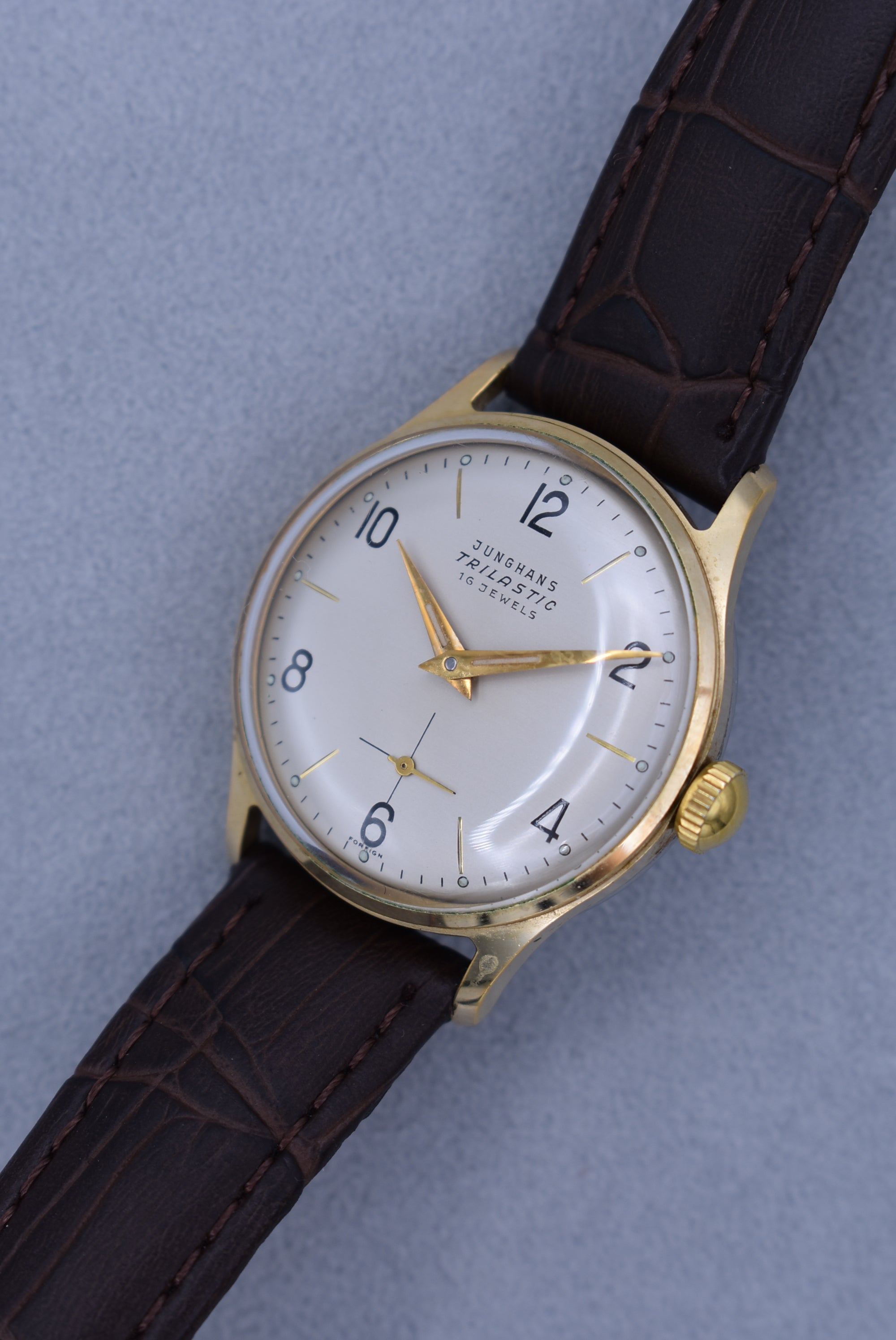 Vintage Junghans Automatic Trilastic Gold plated 16 Jewell Watch