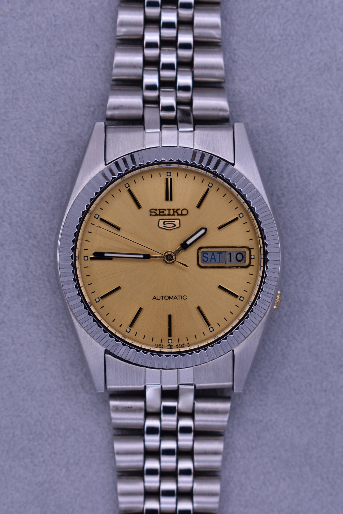 Vintage Seiko 5 Day-Date Watch, 1990s (7009-3110)