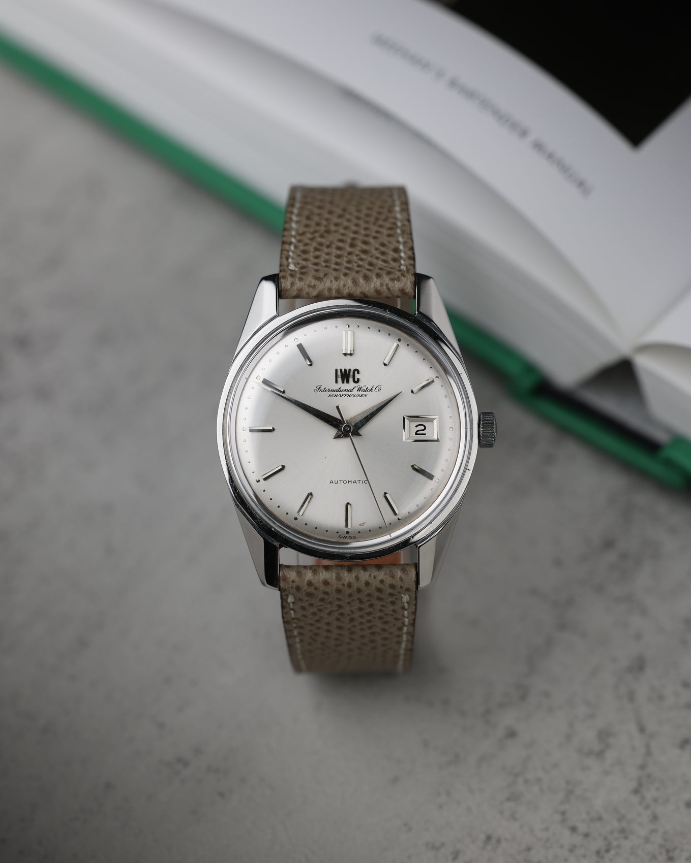 IWC Automatic Date, Silver Sunburst Dial, 1969 (Ref. R820AD, Cal. 8541B Pellaton)