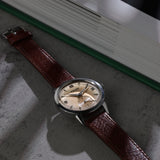 Movado Automatic, Cream Dial with Sub-Seconds, c.1940s (Cal. 115, François Borgel Case)