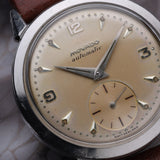 Movado Automatic, Cream Dial with Sub-Seconds, c.1940s (Cal. 115, François Borgel Case)
