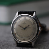 Rare Omega Automatic Bumper, 'Railtrack' Dial, 1945 (Ref. 2438-2)