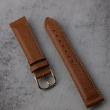 Vintage Brown Leather Watch Strap, 19mm